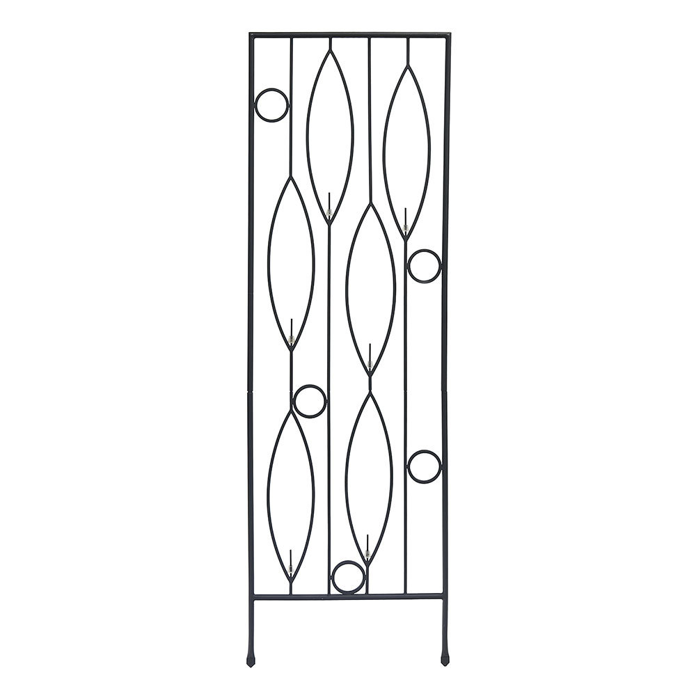 Alaris 79.75'' H x 24.75'' W Iron Gothic Trellis Latitude Run®