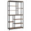 78.7 Inch Extra Tall 8-Tier Rustic Staggered Etagere Bookcase With 8 Shelves For Organized Storage And Display