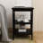 Oxford Small Side Table, Black End Table with MDF Legs