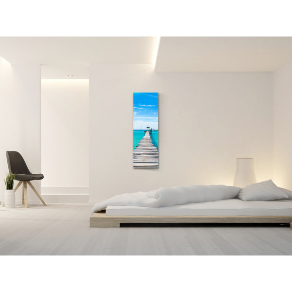 Heat Storm 500 Watt 16x48 in Radiant Wall Mounted Glass Heater ON/OFF ...