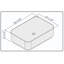 Vitreous China Rectangular Wall Mounted Faucet Bathroom Sink