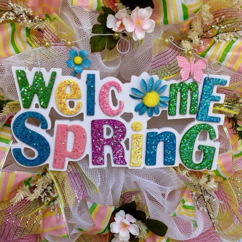 Glittering Spring Wreath