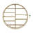 23.62Inch Wall Mounted Round Wine Bottle & Glass Rack Wine Display Shelf With Glass Holder Gold-905825261