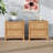 Wooden Nightstand With 3-Drawer, Multifunctional End Table Side Table With Metal Handle, Storage Cabinet With Wood Legs, Set Of Two
