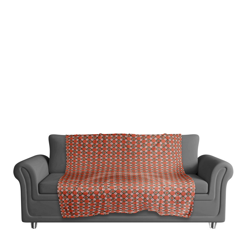 Hand Woven Throw Blanket, Red