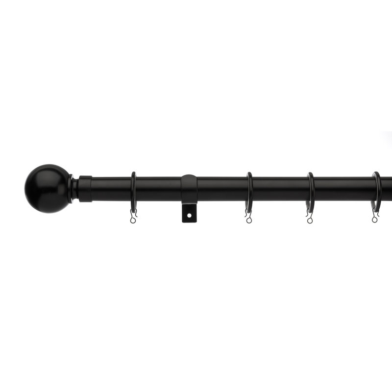 Gael 2.8cm Single Pole, 300cm, Black