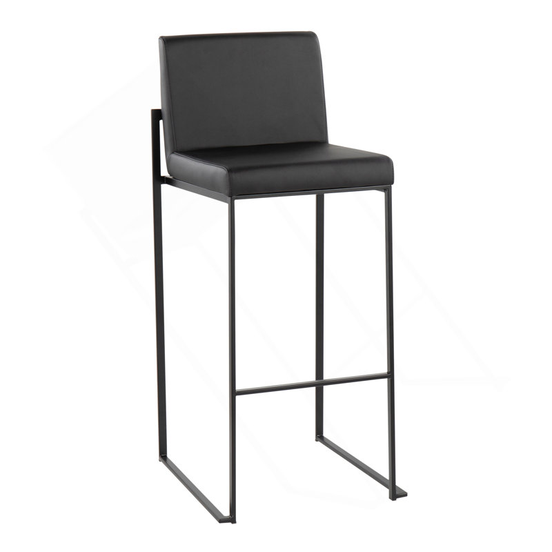Tabouret de bar 30 po Fuji, Noir
