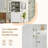 70.1" Modern High Freestanding Tall Bathroom Cabinet With 2 Adjustable Shelves, 3 Drawers, Soft Close Glass Doors-1887125596