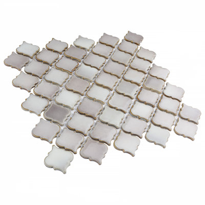 Hudson Tangier 12-3/8 " x 12-3/8 " Porcelain Mosaic Floor and Wall Tile