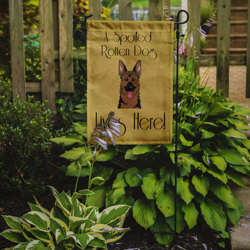 Drapeau de jardin à 2 côtés pour chien en vie, Berger allemand