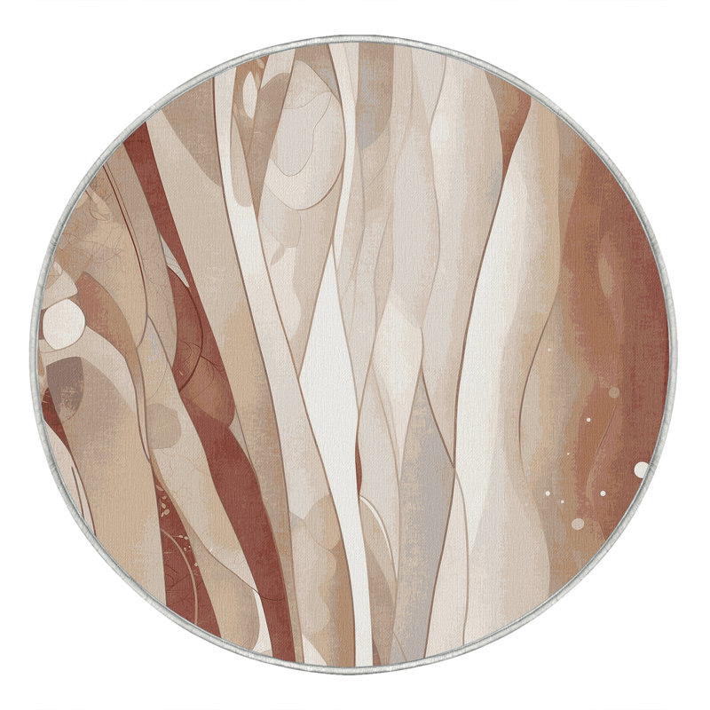 Gilded Ripple Rug, Round 7'