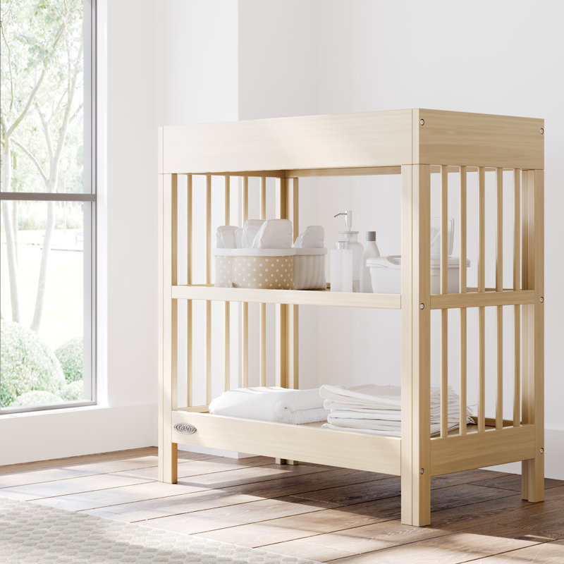 Teddi Changing Table with Pad, Driftwood