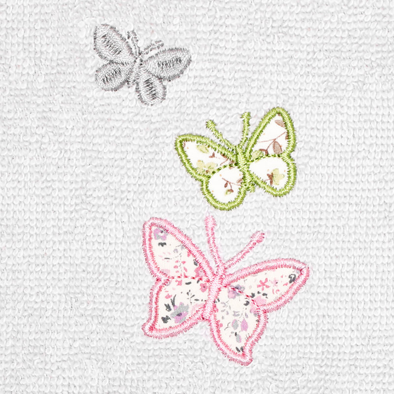  Ensemble de serviettes en coton 2 pièces, Argent