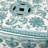 Floral patterned square ceramic stool-1424200862