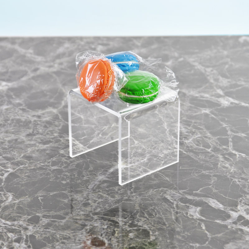 Clear Acrylic Riser Pedestal Display 2"W x 2"D x 2"H, 4-Pack