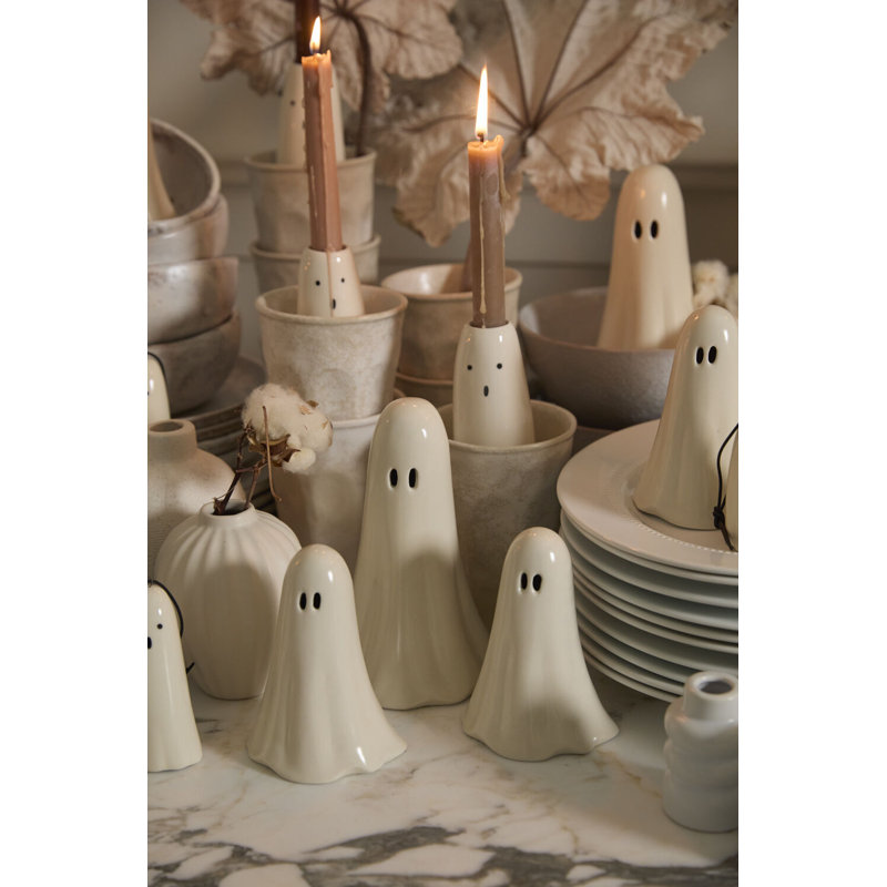 Not So Ghostly Figurine, 7" H x 4.5" W x 4.5" D