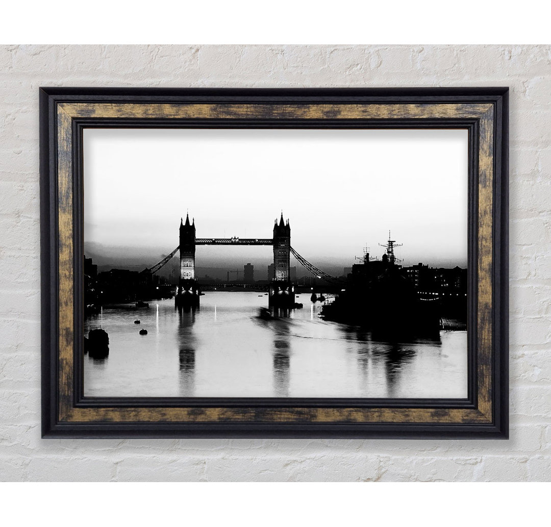 London Bridge B N W - Druck