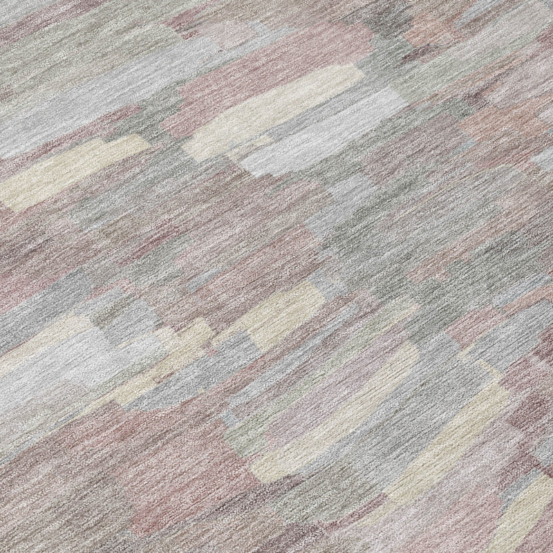 Machine Washable Indoor/Outdoor Huseby ACN2266 Stripes Rug, Rectangle 8' x 10'