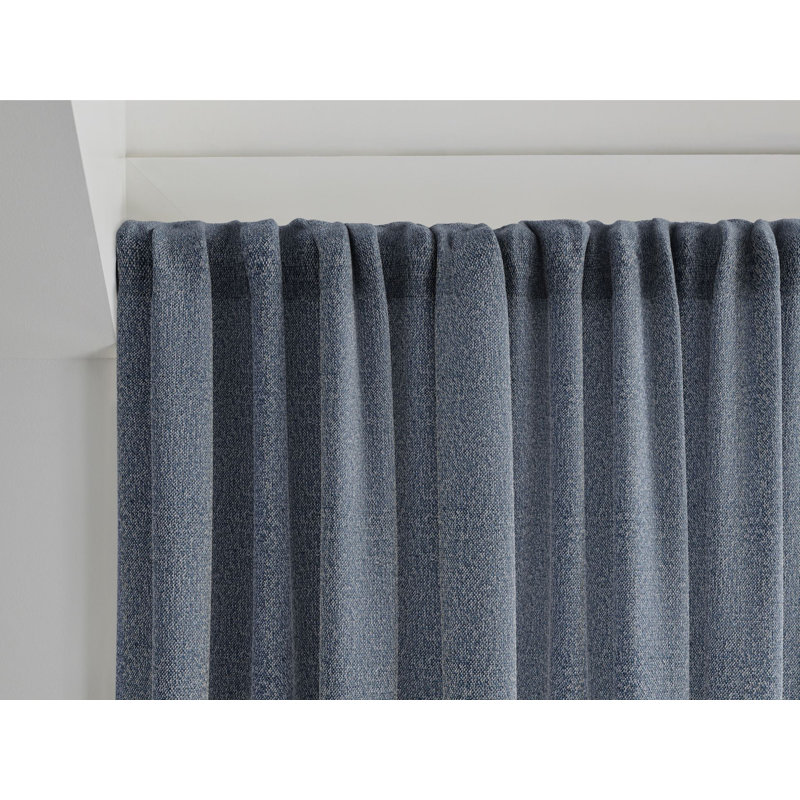 Sunbrella Landon Light Filtering Curtain, Indigo, 50" W x 120" L
