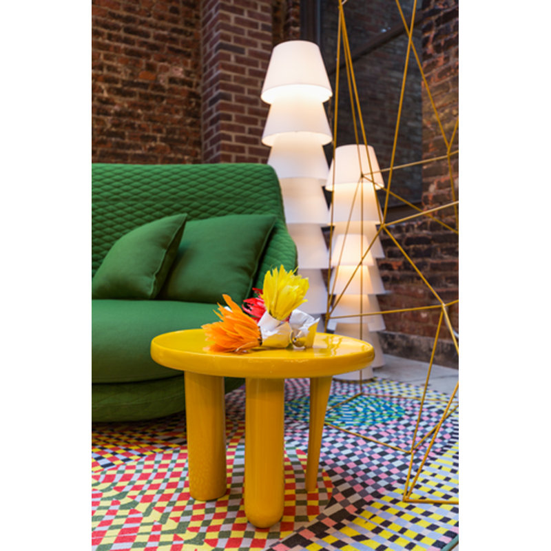 Elements 002 End Table, Golden Yellow