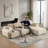 Modern Extra Deep Compression Corduroy Modular Sectional-324462199