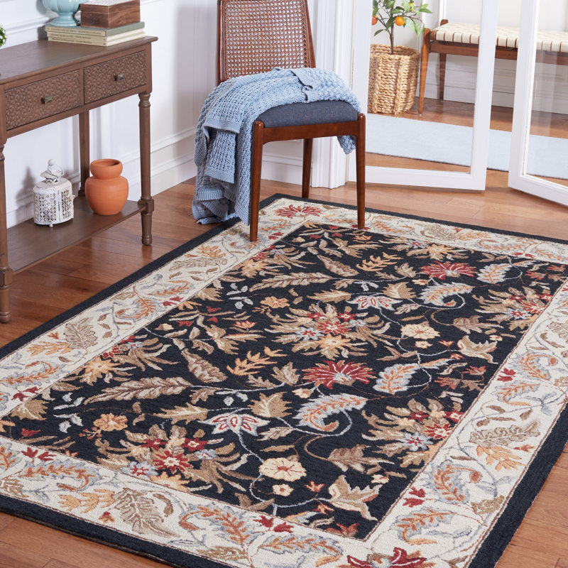 Tapis oriental en laine touffeté à la main Helena, Rectangle 9 pi x 12 pi