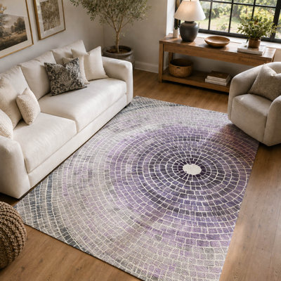 Tapis géométrique Premium lavable à la machine Villers