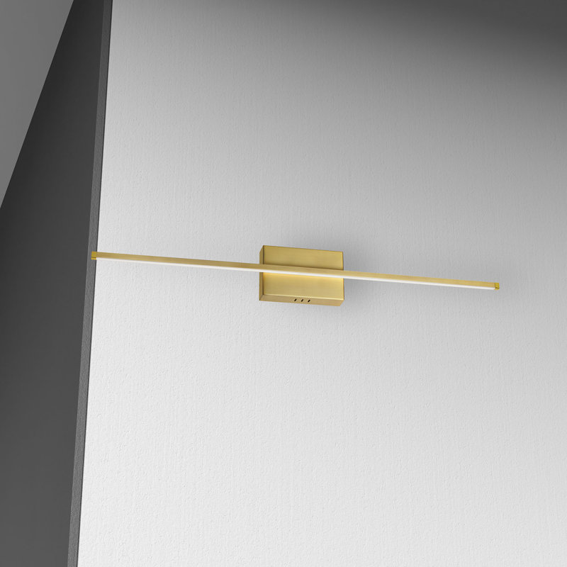 Bryanne LED Flush Mounted Sconce, Aged Brass