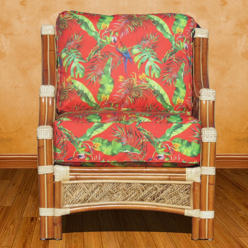 Fauteuil de 30,75 po de large Schmitz, Polyester orange
