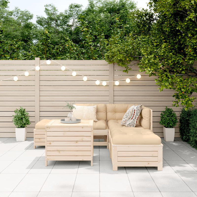 62cm Wide Outdoor L-Shaped Patio Sofa