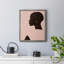«Pink Silhouette I», toile encadrée de qualité supérieure - prête à être accrochée-1134411847-1134411844