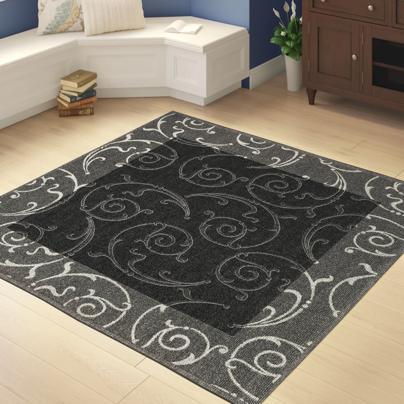 Tapis d'intérieur / extérieur Darryl-James, Carré 7 pi 1 po