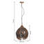Theodis 1 - Light Gold Bowl Pendant