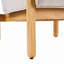 Fauteuil d'appoint Fluffy avec structure en bois massif naturel-1029411590