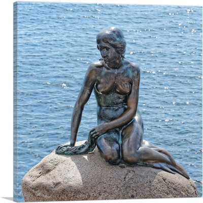 La petite sirène, Copenhague, Danemark - reproduction de photo sur toile tendue