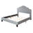 Gray Cal King Upholstered Bed