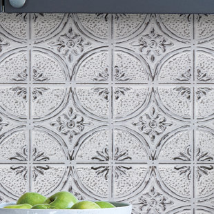 Carreau de mosaïque auto-adhésif en vinyle 10 po x 10 po Camden