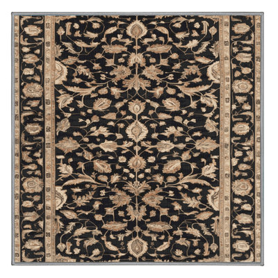 Tapis persan gris lavable à la machine