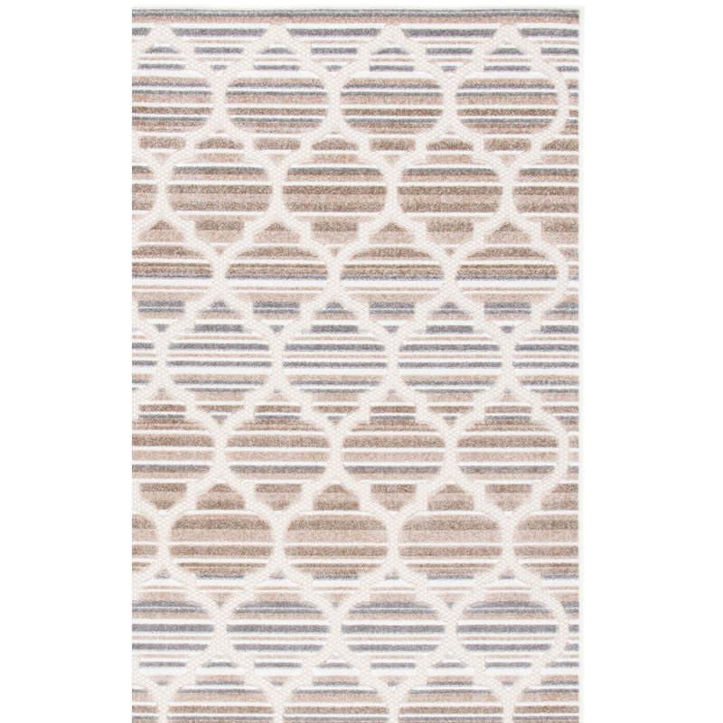 Tapis d'intérieur / extérieur à motif géométrique Lonepine Performance, Tapis de couloir 2 pi 2 po x 7 pi