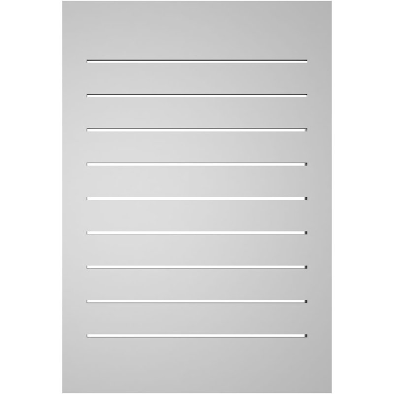Rectangle Surface Mount Signature Urethane Functional Gable Vent, Primed Tan, 32" H x 22" W x 1.5" D