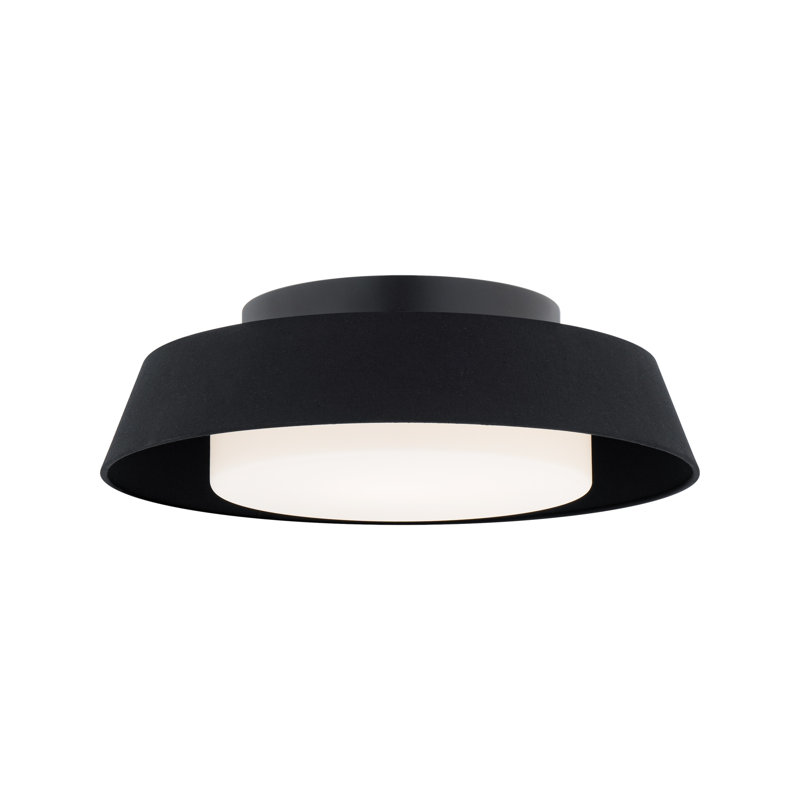 Plafonnier encastré à DEL Chapeau, Noir, 4000 K