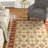 Rectangle: 9'10" x 13'2" - Cambridge Ivory / Red Kashan Rug