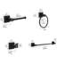 Ensemble de quincaillerie de salle de bain 4 pièces avec porte-serviettes porte-serviette et porte-serviettes en acier inoxydable de 17 po -111990487