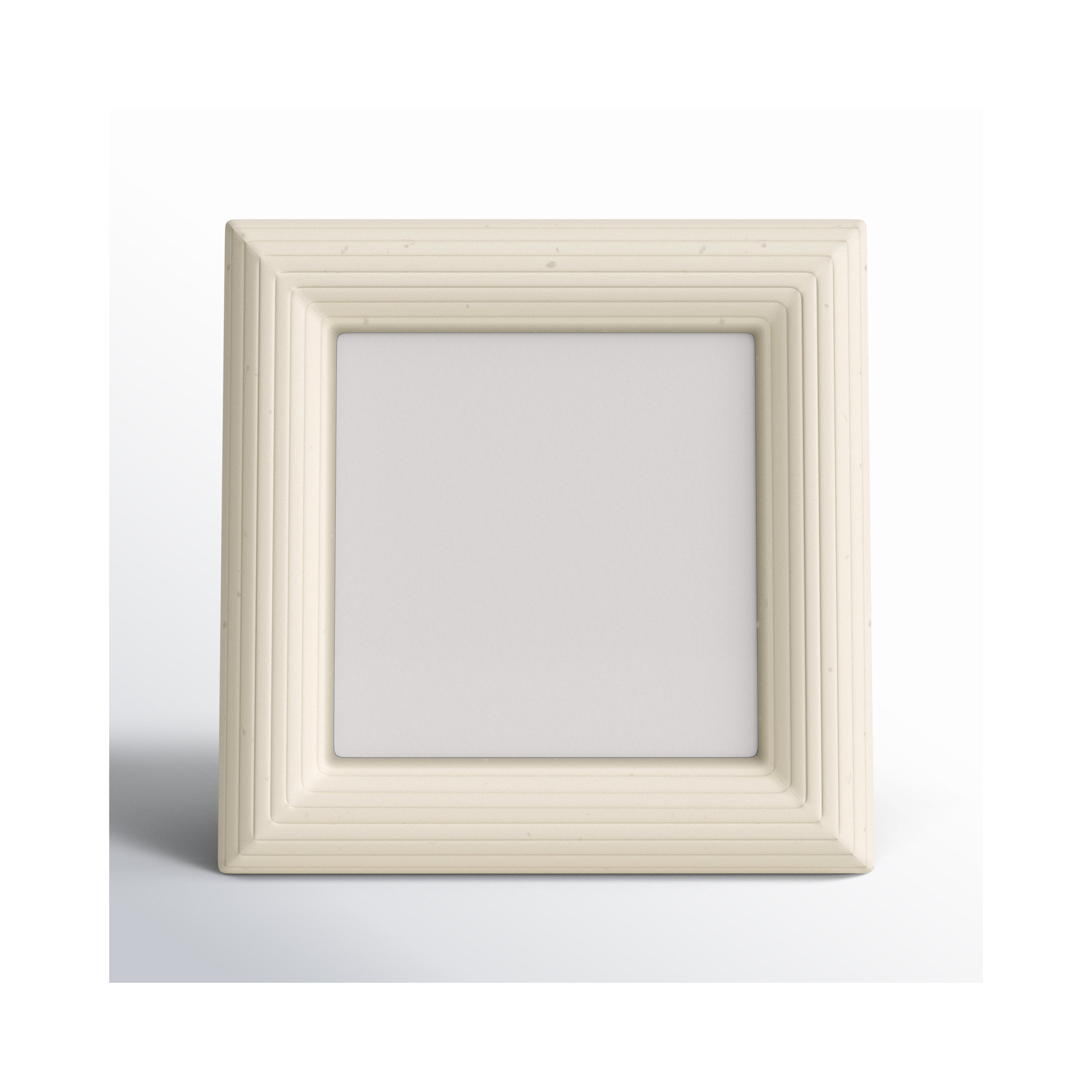 Zuriah Bone Matte Picture Frame, Ivory, 4" x 4"