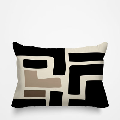 Coussin décoratif intérieur / extérieur en polyester filé Briddie