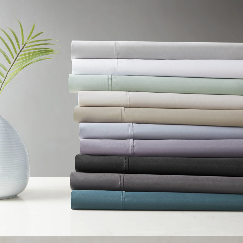 King Sheet - 600 Thread Count Cooling Blend, Absorbent Material, Smooth Weave, 18" Deep Pocket, Machine Washable, Flameproof 55% Cotton Management System, Ultra-Comfortable Feel, Pocket Fitted Sheet,