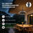 20" Wet Rated Plug-in IP65 Outdoor Waterproof Caged Ceiling Fan with LED Light Kit and Remote Control