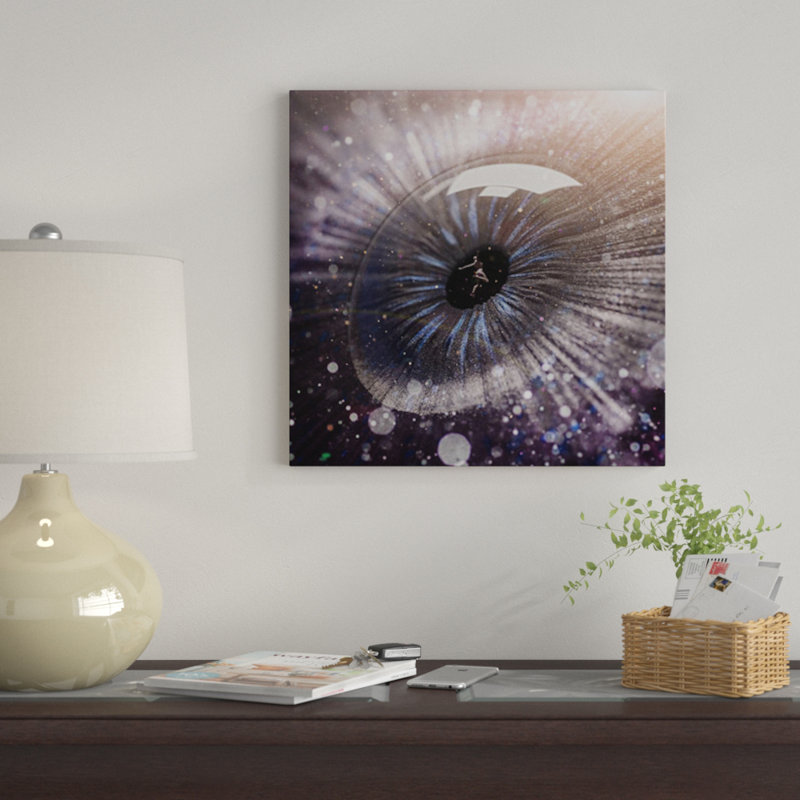 « oublié voir », reproduction d’impression sur toile, H 26 po x l 26 po x P 1,5 po, Pas de tapis, Toile tendue