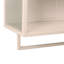 Armoire murale moderne 23,62 po à deux portes en verre avec rangement fermé à deux niveaux, tablette ouverte et porte-serviettes