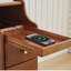 Table de bout en bois massif avec rangement-157069405